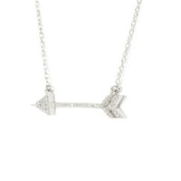 Carat T. W. Diamond Arrow-oblika 10kt bijela ogrlica