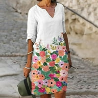 Ženska majica Casual labava bluza s kratkim rukavima Pismo štampanje uzorak za odmor vrhunska odjeća